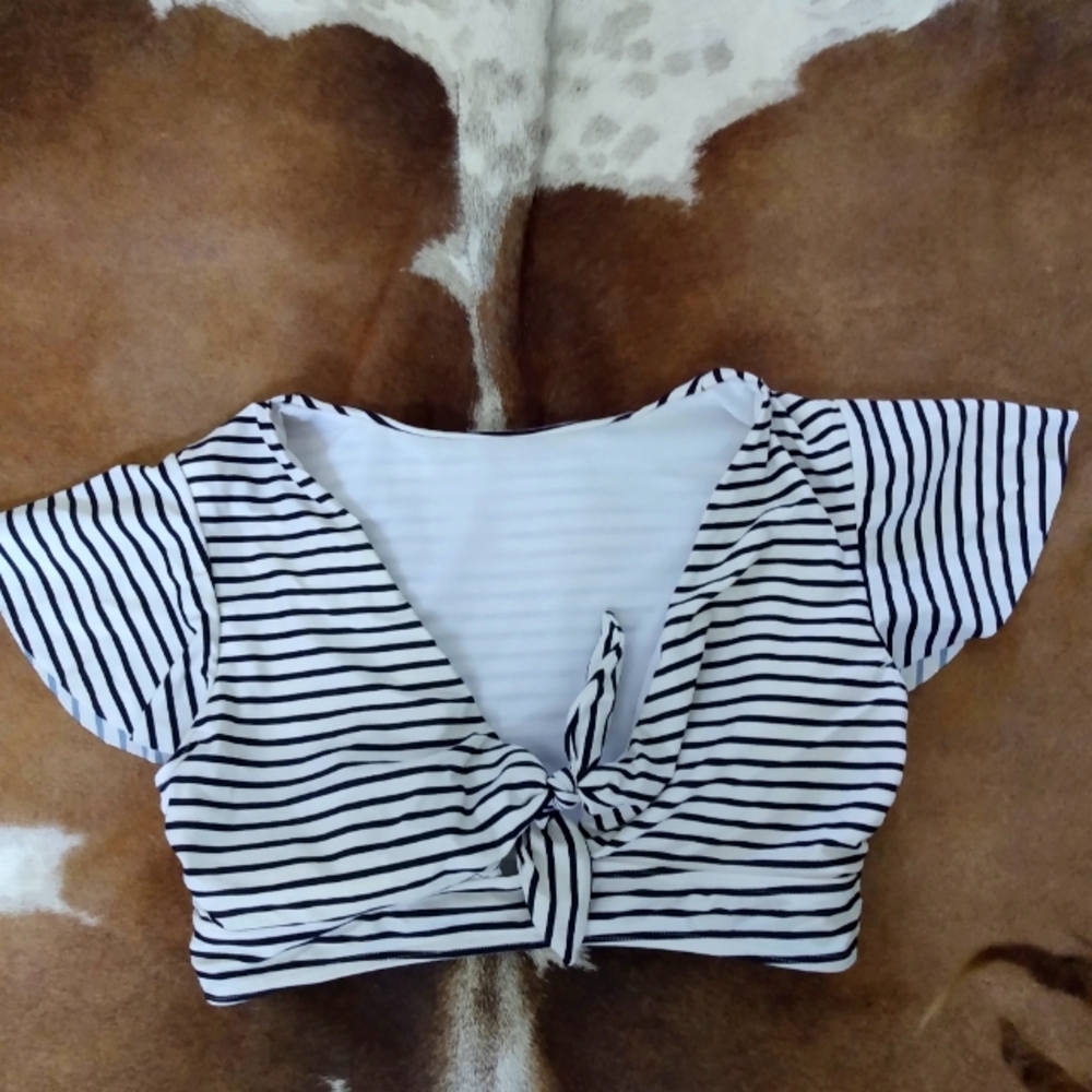 Cute retro style swimsuit top